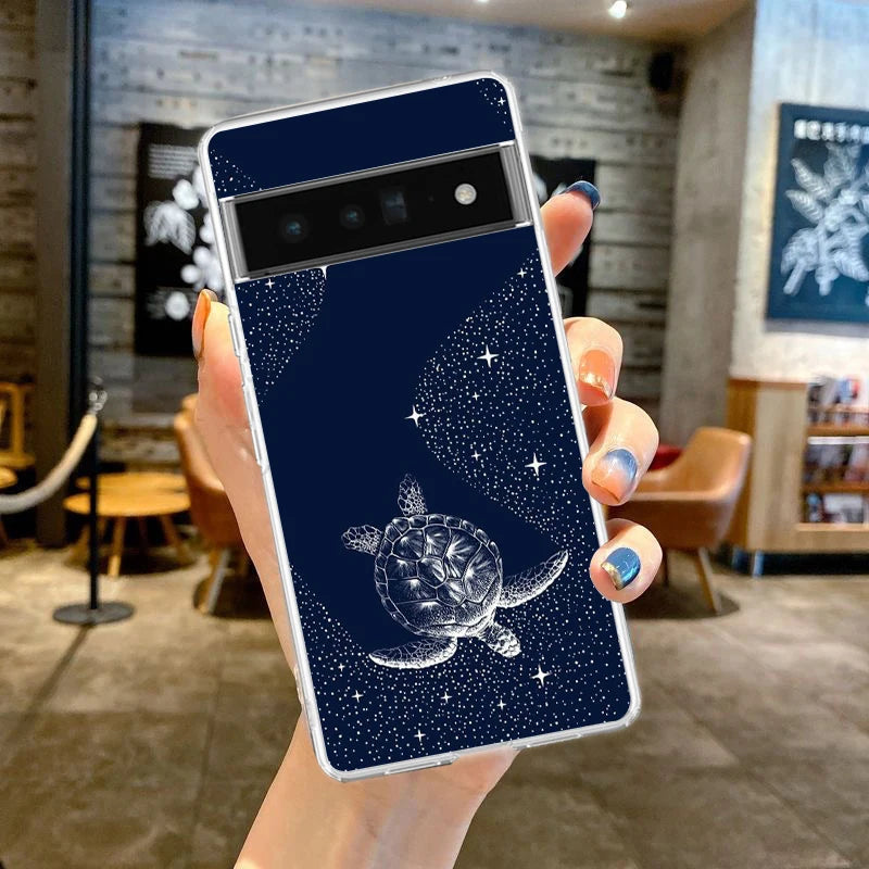 Killer Whale Orca Phone Case For Google Pixel 9 8 7 6 8A 7A 6A 5 4 5A 4A 3A Pro XL soft Clear Shell TPU Transparent Cover