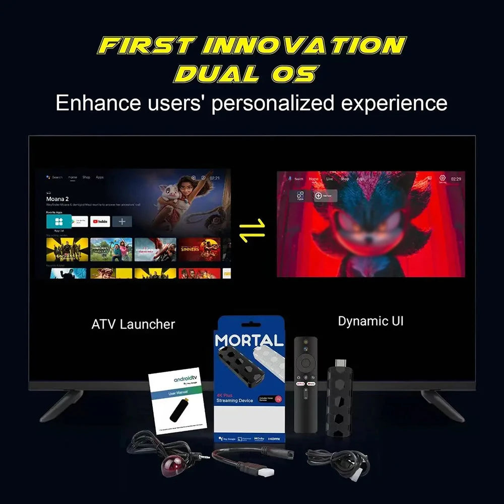 R3+ 4/8K Ultra HD Android 16 Smart TV Box WiFi 6 BT UI Interface 8GB RAM +128GB ROM Media Player For Netflix YouTube Disney+