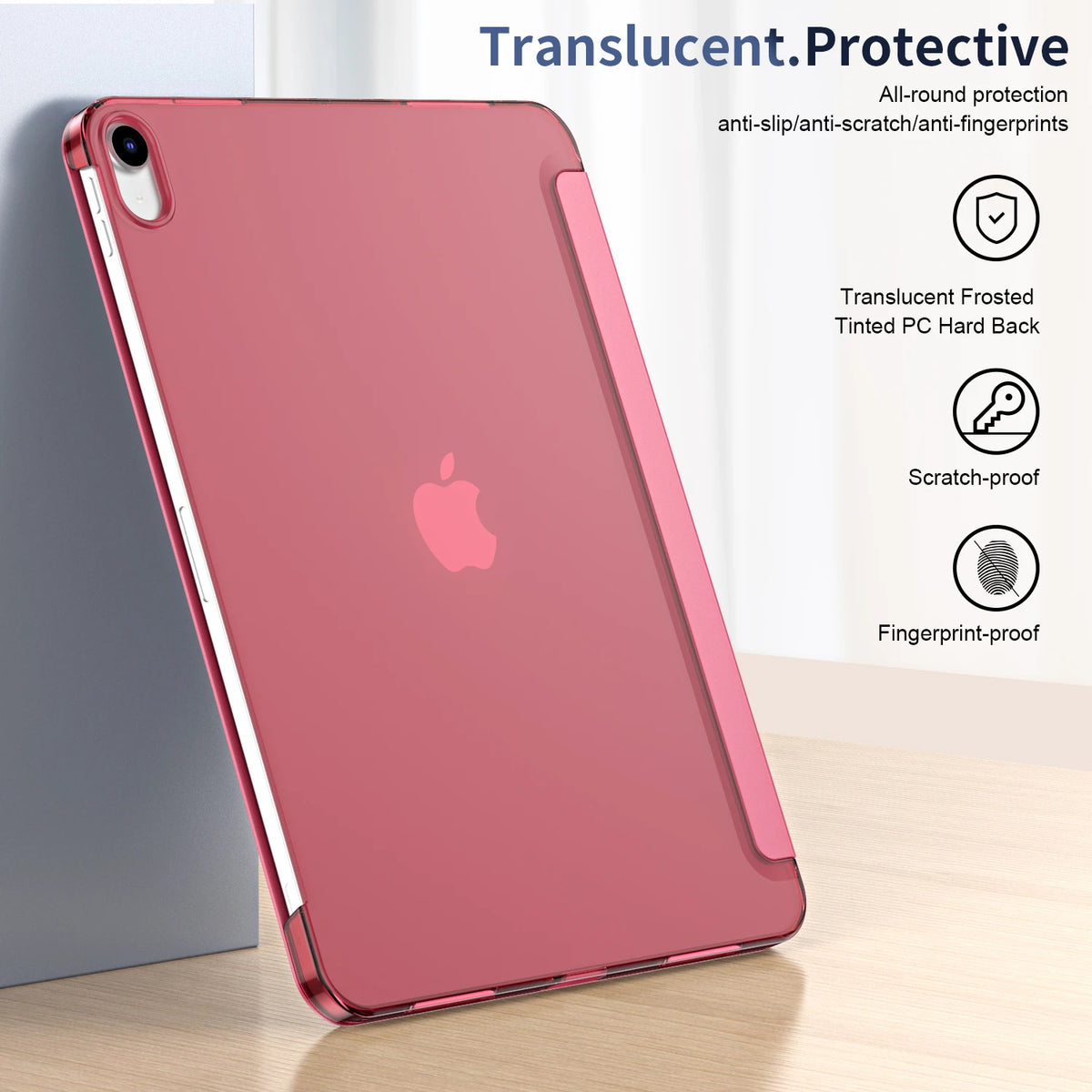 For iPad Air 11-Inch M3/M2 2025/2024,iPad Air 4/5 (2022/2020 5th/4th Generation 10.9-Inch) Case,Slim Stand Hard Back Shell Cover