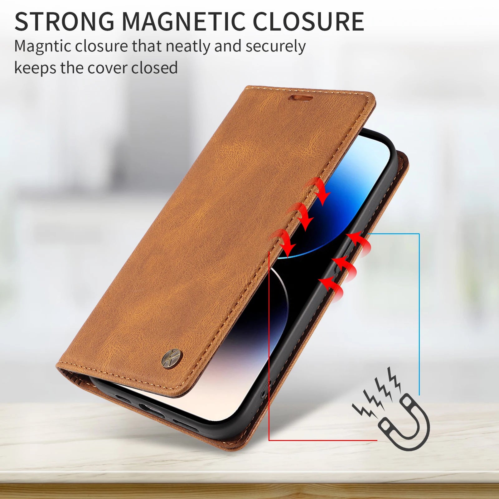 Wallet Magnetic Card Slot Cover Flip Leather Case For iPhone 16E 16 15 Pro Max 14 Plus 13 Mini 12 11 X XS XR SE2 SE3 8 7 6 2022