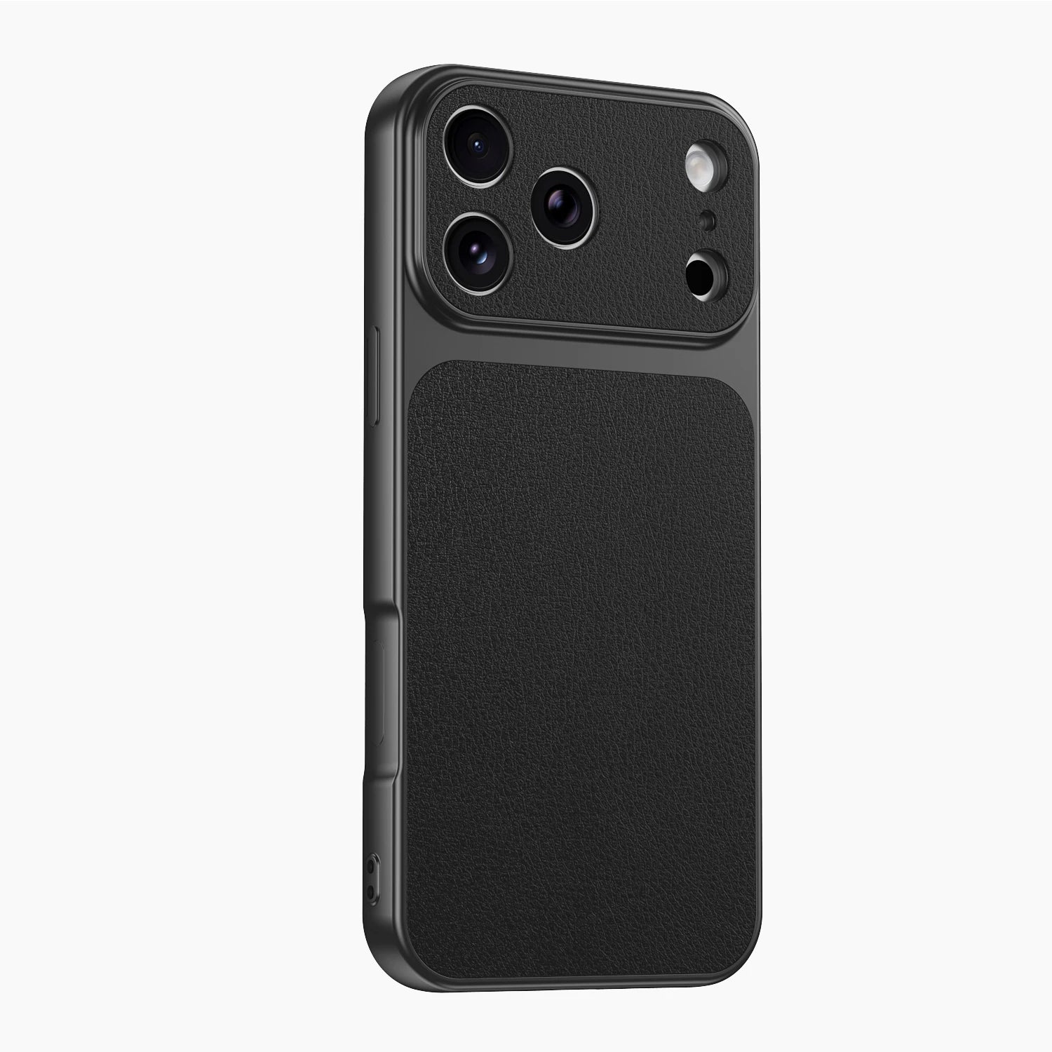 Luxury Lychee Patterned Leather Phone Case For iPhone 17 Air 16 15 14 Plus 13 12 11 Pro Max 16e Armor Shockproof Bumber Cover