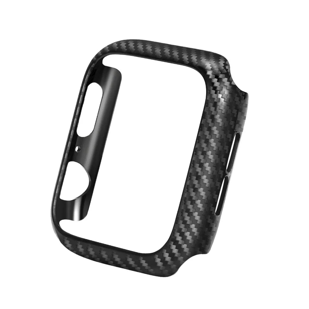 Cover For Apple watch case 44mm 40mm 45mm 41mm 42mm 38mm Carbon fiber Bumper Protector iWatch series 4 5 6 SE 7 8 9 Accessories