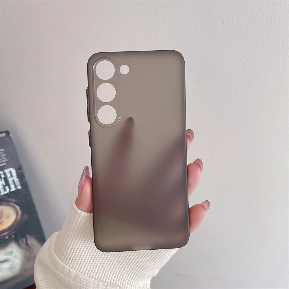 Thin Matte Shockproof Case For Samsung Galaxy S25 S24 S23 S22 S21 Ultra Plus FE A52 A53 A73 A72 A32 A14 A54 Note 20 Ultra Cover