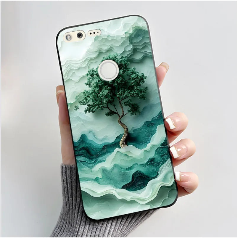 For Google Pixel 1 Case Aesthetic Cute Cat Shockproof Silicone TPU Soft Back Cover for Google Pixel 1 Pixel1 XL Phone Case Coque