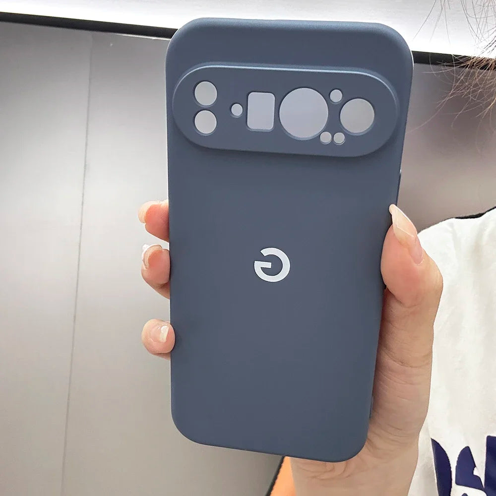 For Google Pixel 10 9 9a 8 8Pro 8a 7 7Pro 7a Case Liquid Silicone Cover for Pixel 9ProXL 6 6Pro 6a 5 5a Shockproof Plain Cover