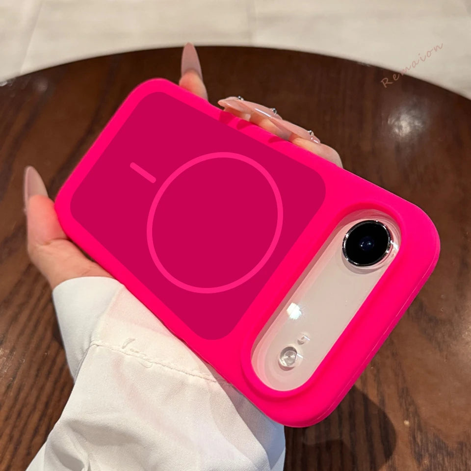 Magnetic Liquid Silicone Phone Case For iPhone 15 14 13 16 17 Pro Max Plus Air Magsafe Official Wireless Charge Protector Cover