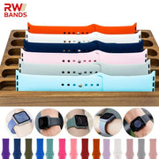 Silicone Sport Strap For Apple Watch Series11 10 9 8 7 6 5 SE Ultra3 Bracelet For Apple Watch 44mm 45mm 49mm 46mm 38/40/41/42 mm