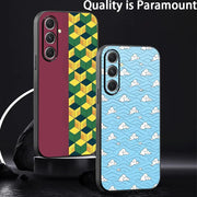 Demon Slayer costume art design Phone Case For Samsung Galaxy S25 S24 S23 S22 S21 S20 Plus Ultra Note20 Soft Black