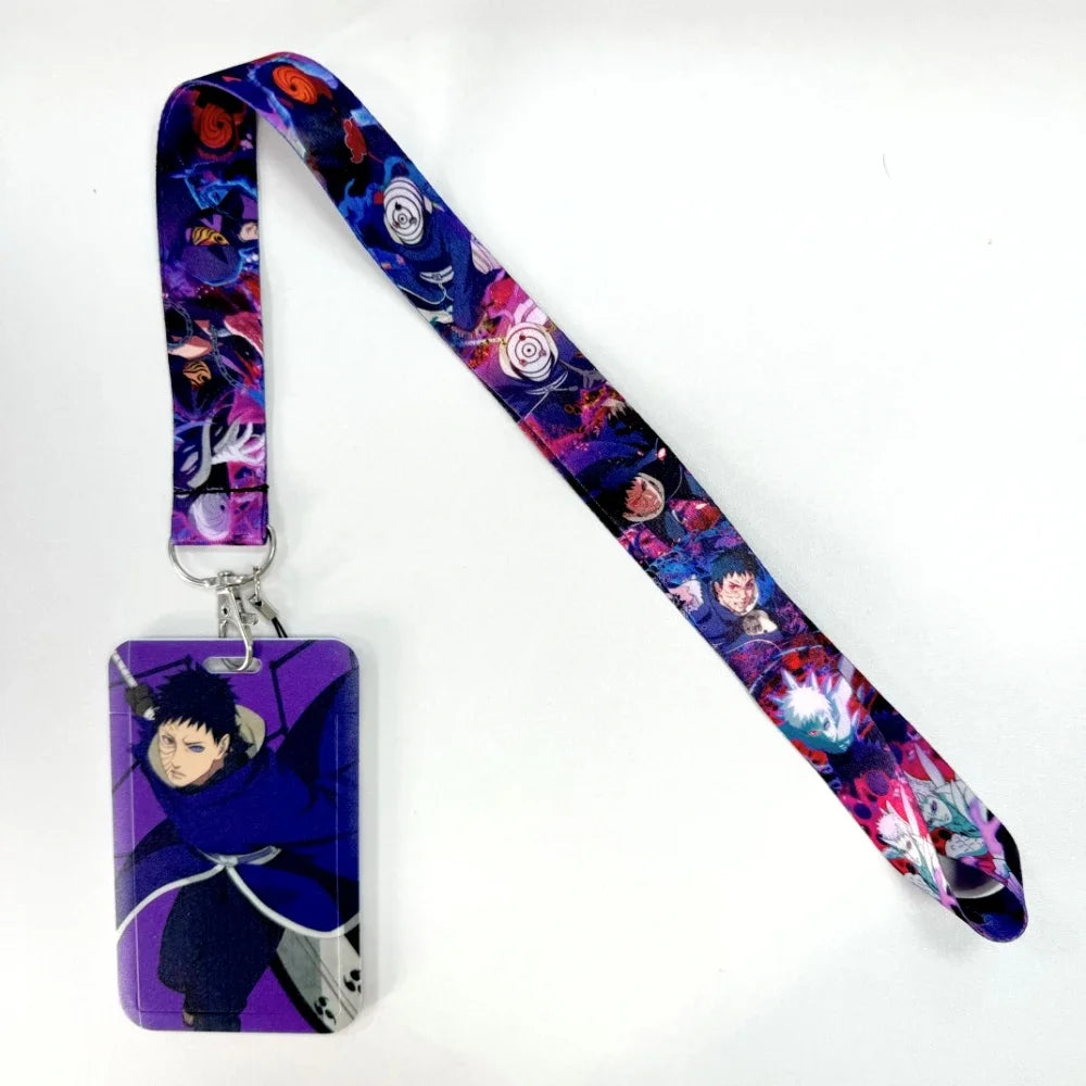 Lanyards Keychain Animated Cartoon Badge Holder ID Credit Card Pass Hang Rope Lanyard For Keys Anime Accessories Gifts