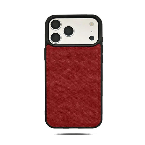 Simple Solid Color Leather Phone Cover For iPhone 17 16 15 Pro Max Business Office Style Case