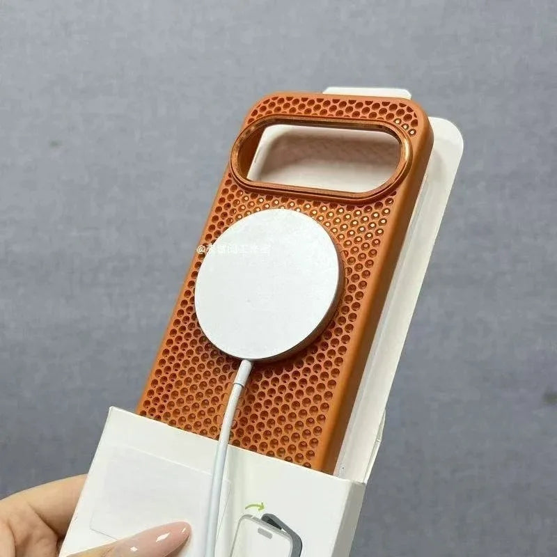 Case For Google Pixel 10 Pro XL 11 Pixel11 For MagSafe Magnetic Cooling Honeycomb Mesh Protective Cover Metal Lens Frame Shell