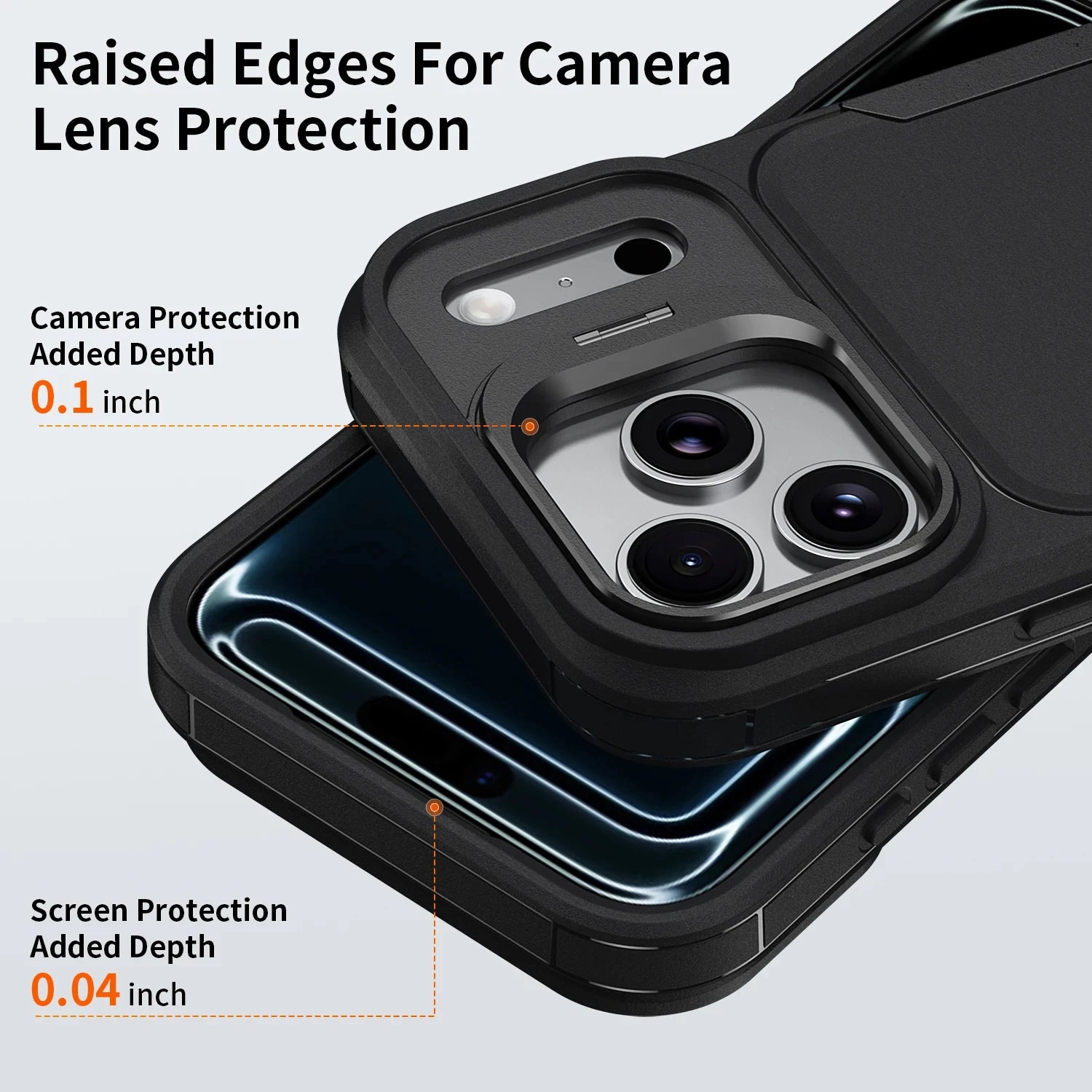 Shockproof Armor Defender Case For iPhone 17 16 15 14 13 12  Pro Max Plus 17E 16E Camera Holder Dual Layer Heavy Protector Cover
