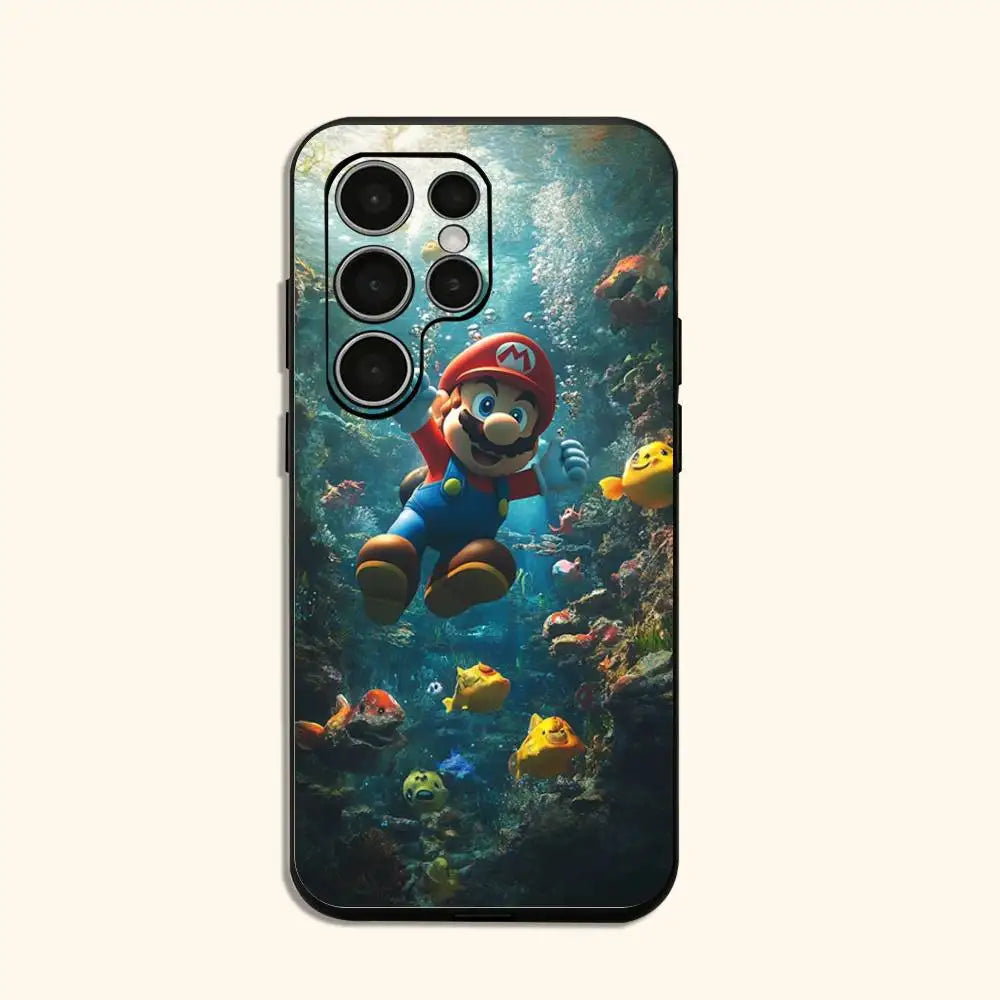 super m-mario Phone Case For Samsung Galaxy S24 S25 S23 S22 S21 Shockproof Cover