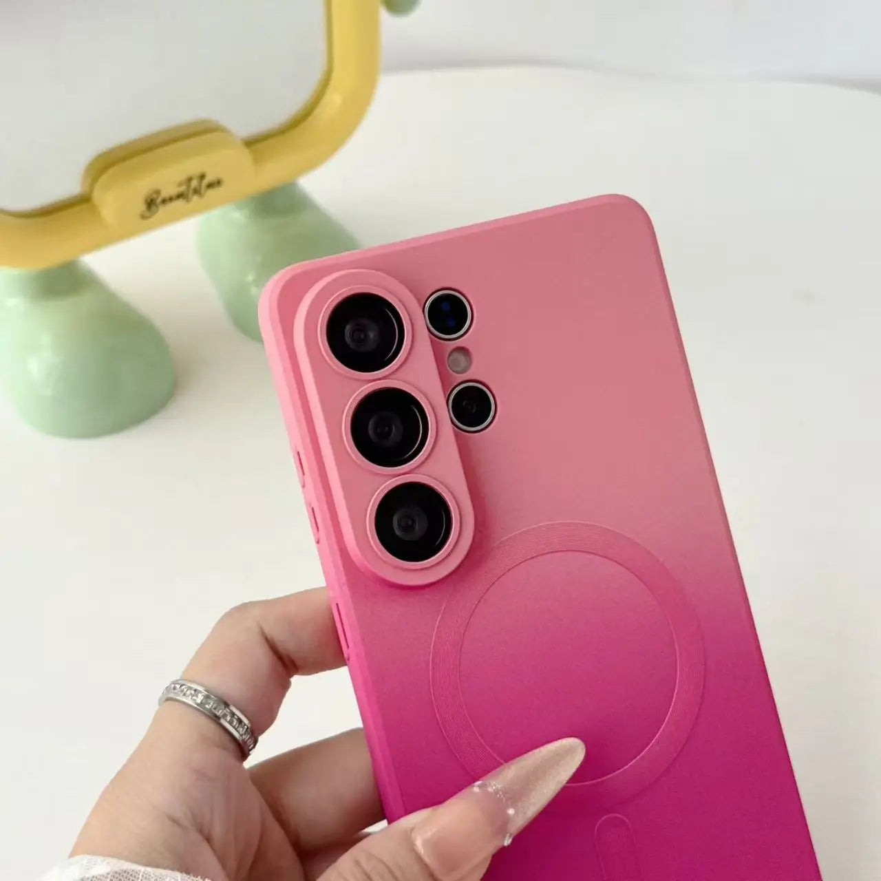 Gradient Wireless Charging Phone Case For Samsung Galaxy S26 Ultra S20 S21 S22 S23 S24 S25 Plus FE Lens All Inclusive Protective