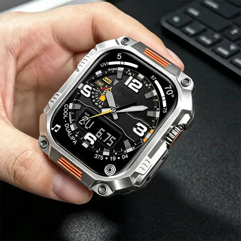 Metal Armor Case For Apple Watch Ultra 3 11 10 9 8 7 6 Se 5 Titanium Shockproof Protective Cover For iWatch 44mm 45mm 46mm 49mm