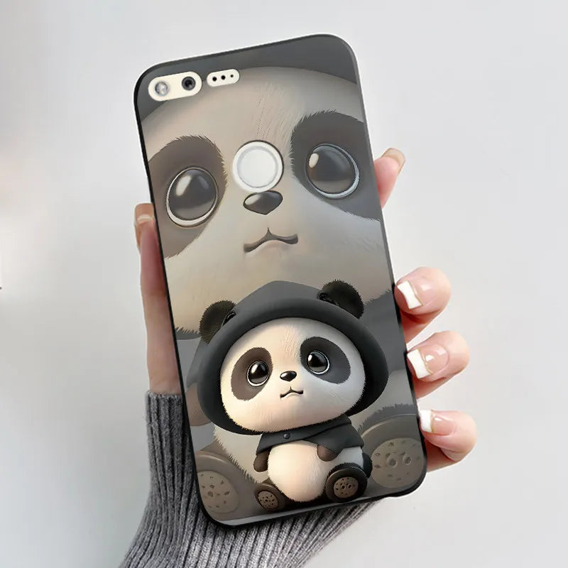 For Google Pixel 1 Soft Silicone Black Case For Google Pixel 1XL Elegant Style New Design Pattern Snow Mountain Casing