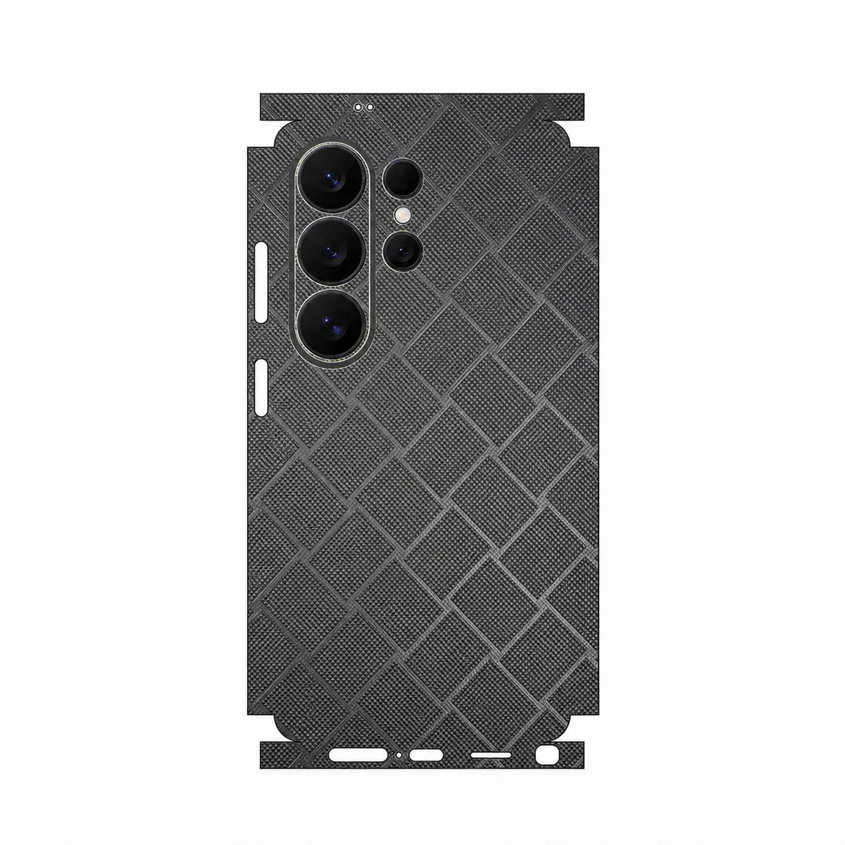 Full Coverage Faux Leather Back Skin for Samsung Galaxy S26 S25 Ultra Plus S24 S23 Full Wrap Anti Scratch Rear Film Sticker
