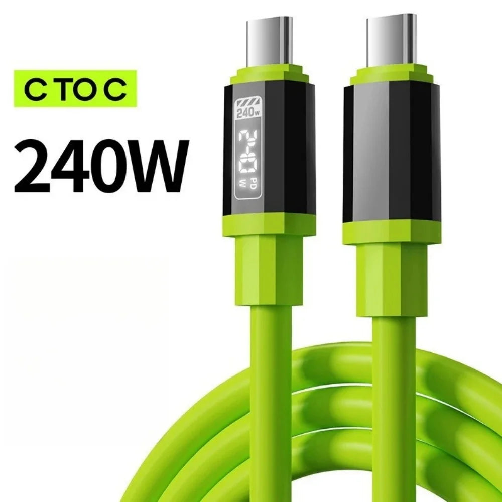 6 in 1 240W Type C Charger PD Fast Charging Phone Power Adapter For iPhone Samsung Xiaomi EU/US Plug Quick Charge Wall Charger