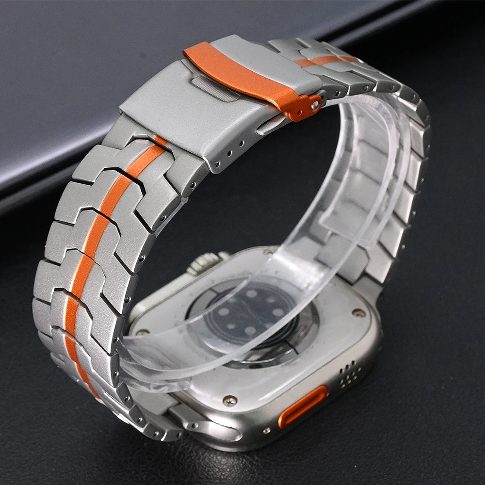 Titanium Band for Apple Watch Ultra 4 3 2 1 49mm Series 12 11 10 46mm Bracelet Metal Strap for Iwatch 9 8 7 6 5 4 SE3 44mm 45mm
