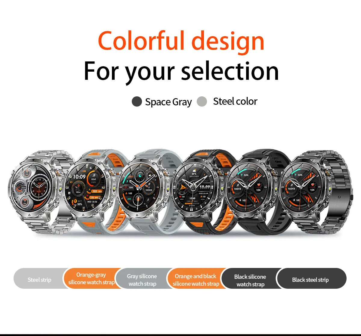 2026 New TANK Ultra 1400mAh Battery Military Smart Watch 10ATM Waterproof Heart Rate Tactical LED Flashlight Men Sports Bracelet