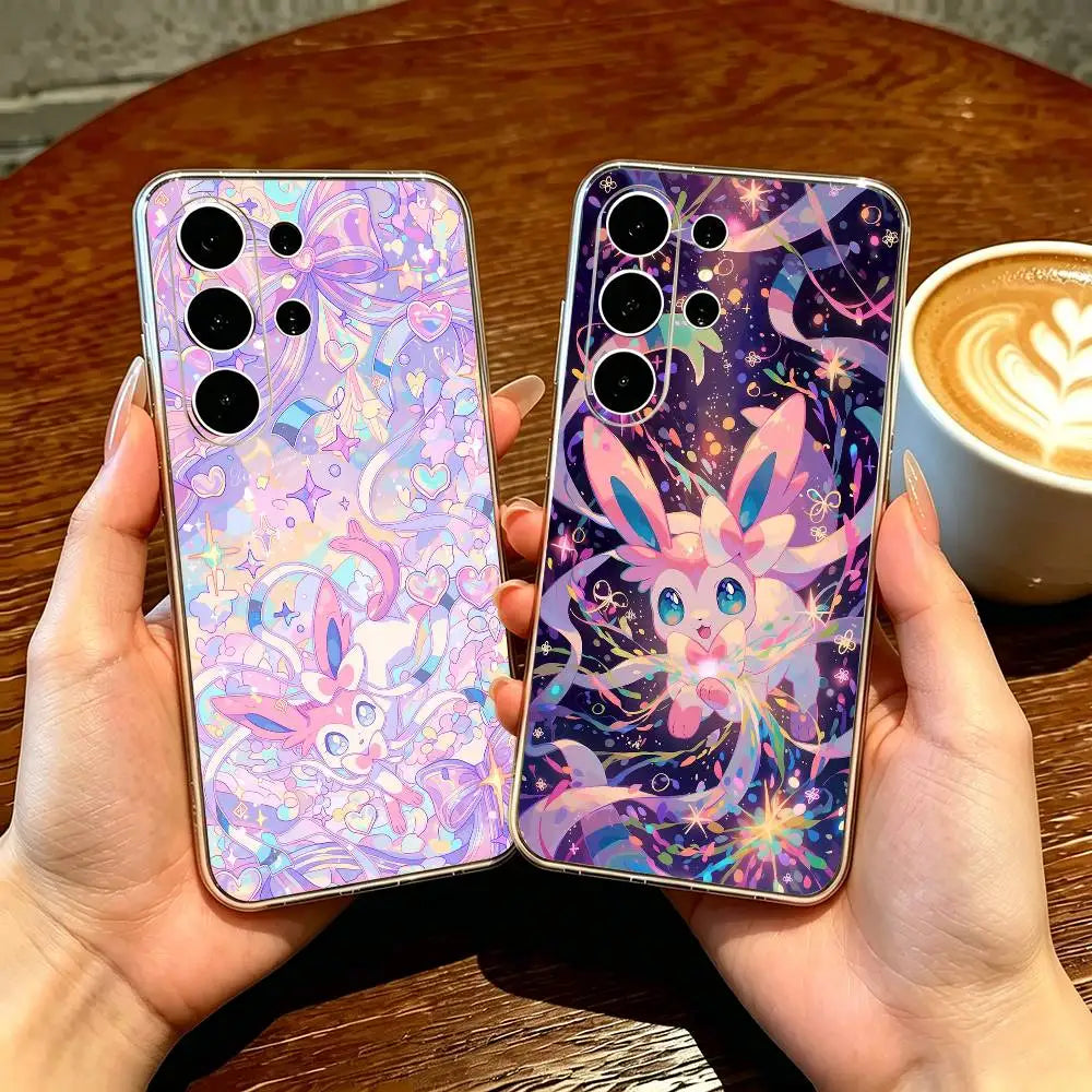 Lovely Sylveones-s Phone Case Transparent Silicone Soft For Samsung S25,S24,S21,S22,S23,S30,Ultra,S20,Plus,Fe
