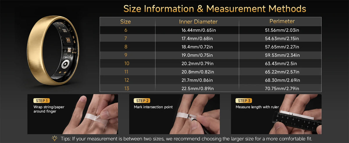 AURA Matt Smart Ring Fitness Sports Health Monitor Sleep Temperature Top Quality Long Battery Rose Gold Ring for Woman Ladies