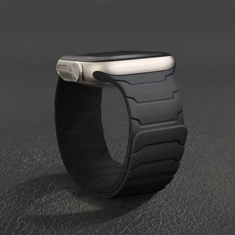Silicone Magnetic Strap for Apple Watch Bands Ultra 4 3 2 49mm 40mm 44mm 41mm 46mm 45mm 42mm Correa iWatch Series 12 10 11 SE3