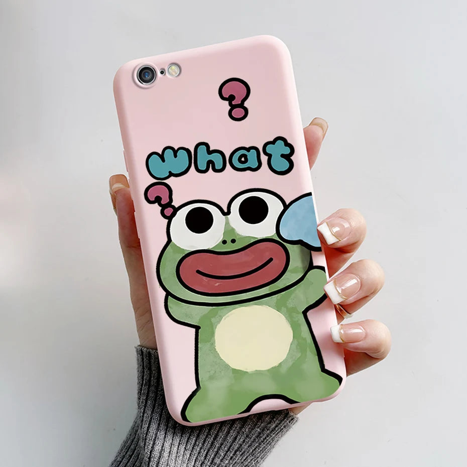 Stylish Painted Cover For iPhone 6 6S Plus Case iPhone6 6S Plus Cover Silicone Soft Phone Back Case For Apple iPhone 6 6S Coque