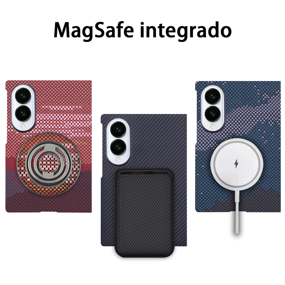 For Samsung Galaxy Z Fold 8 case Kevlar aramid fiber carbon fiber ultra-thin lightweight magnetic business protective cover