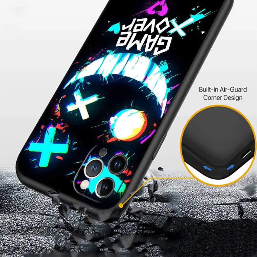 IX16 Game Over New Luxury Phone Case for iPhone SE X XS XR 16E 11 Pro Max 8 7 6 6s Plus