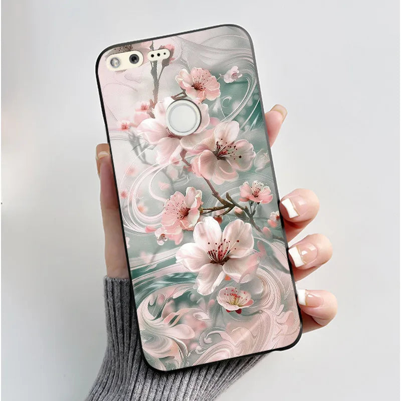 For Google Pixel 1 Case Aesthetic Cute Cat Shockproof Silicone TPU Soft Back Cover for Google Pixel 1 Pixel1 XL Phone Case Coque
