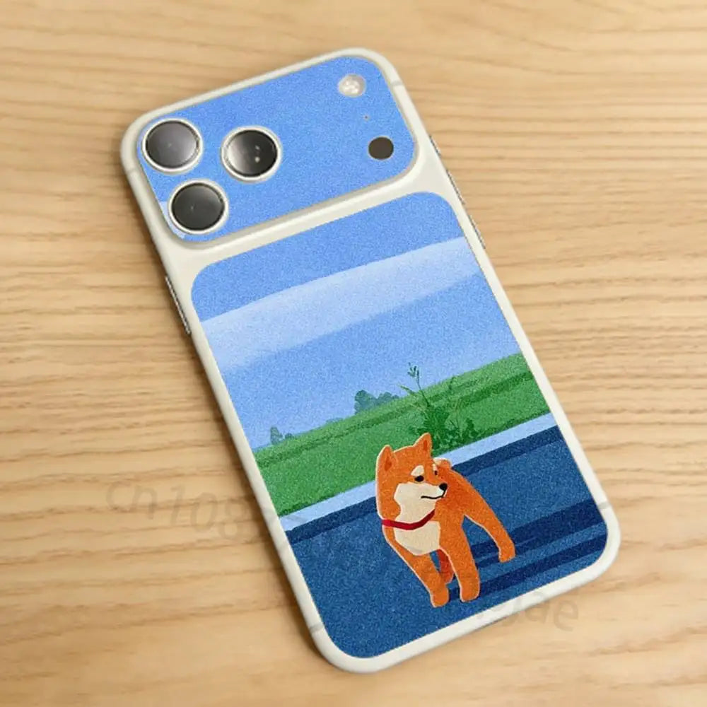 Cute pet illustrations For iPhone 17 pro Max/17 pro Full Cover Decal Skin Wrap Colorful Rear Protective Sticker Film