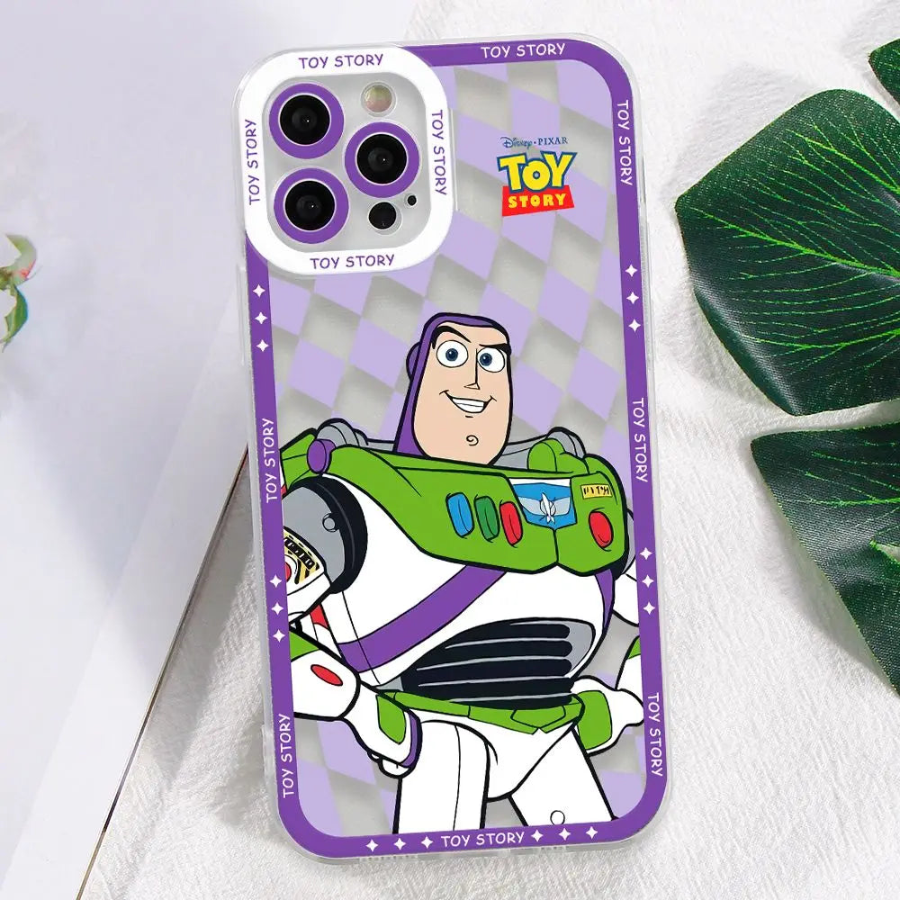 Toys Storys Woodys Aliens Phone Case for Apple iPhone 17 Air 16 15 14 Plus 13 12 11 Pro Max Border printing Transparent Cover