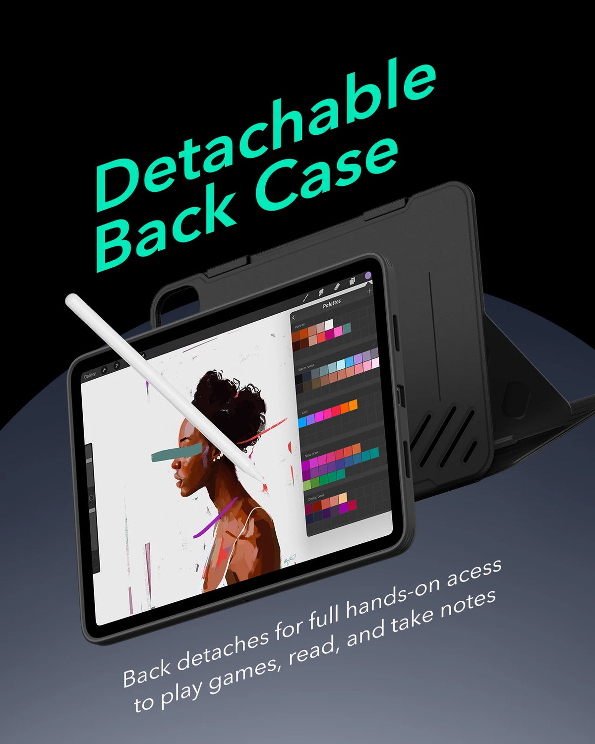 ESR for iPad Pro 13 Inch Case (M5/M4) Rotating Case with Removable Magnetic Cover Shift Series for iPad Pro 13 2024/2025