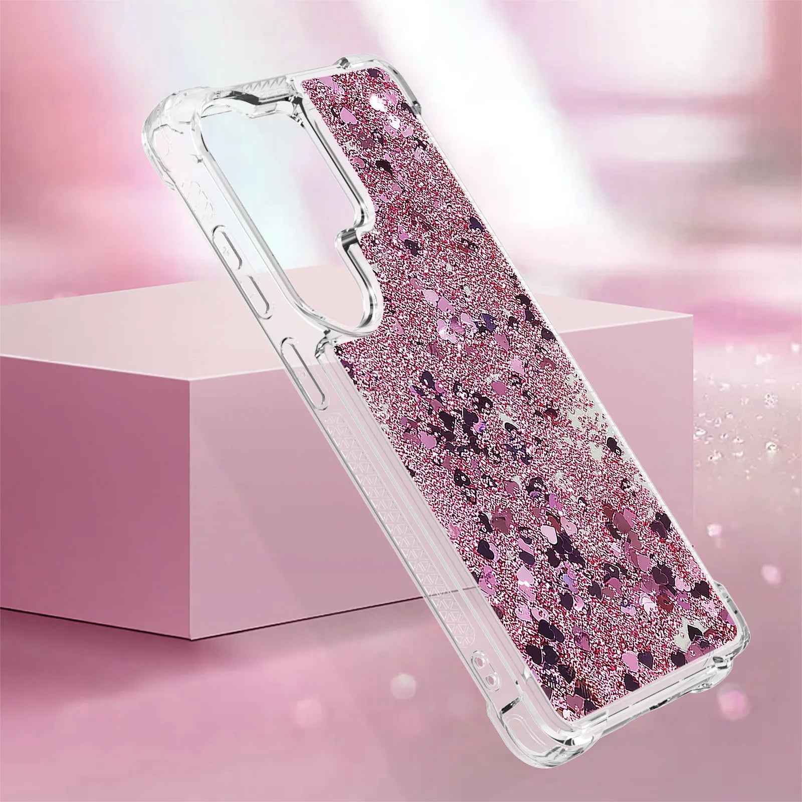 Clear Shockproof Bling Glitter Liquid Quicksand Case For Samsung Galaxy S26 S25 Edge S24 S23 S22 S21 S20 Ultra Plus FE Cover