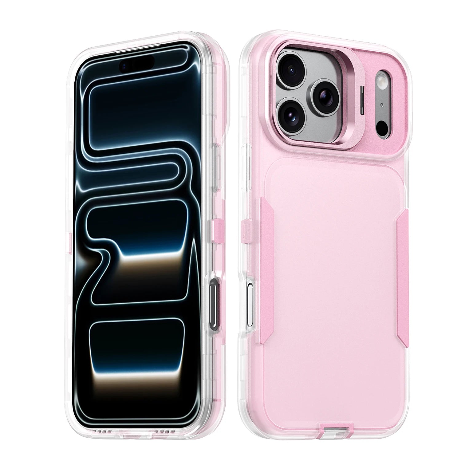 Shockproof Armor Defender Case For iPhone 17 16 15 14 13 12  Pro Max Plus 17E 16E Camera Holder Dual Layer Heavy Protector Cover