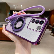 Strap Lanyard Magnetic Phone Holder Case For Samsung Galaxy S26 S25 edge S24 S23 S22 S21 S20 FE Ultra Plus Shockproof Cover