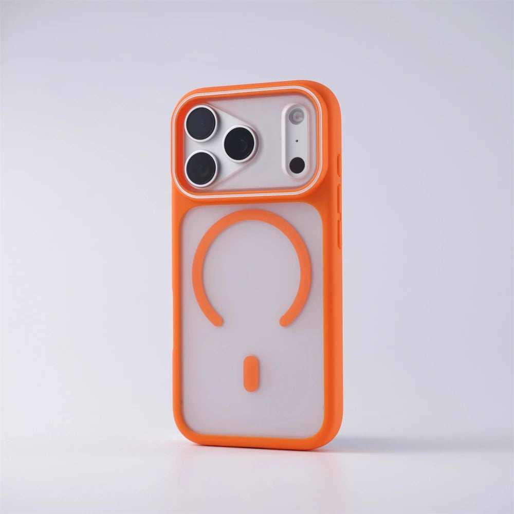 New Matte Translucent Magnetic Case for iPhone 17 Pro Max Air for Magsafe Wireless Charging Slim Matte PC Armor Shockproof Cover