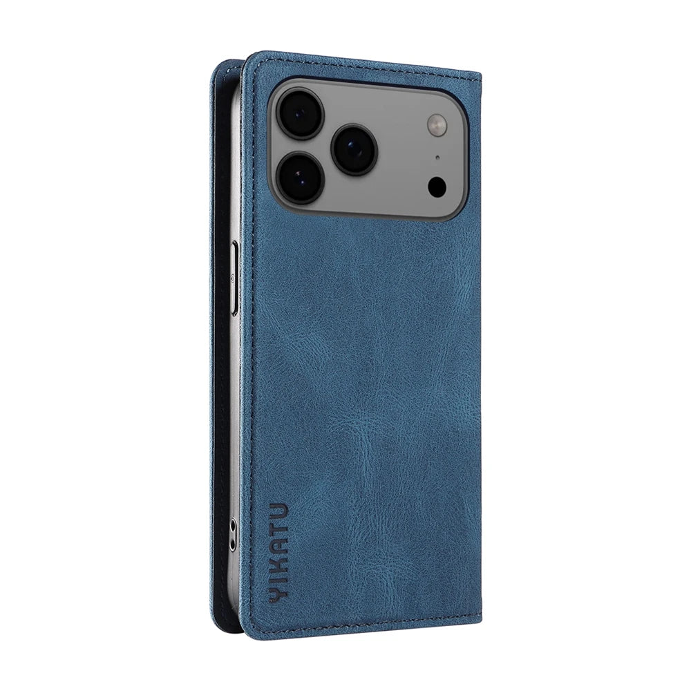 Magnetic Leather Flip Case For Apple Iphone 18 17 17E 17Air Pro Max Promax 18Promax 17Promax 18Pro 17Pro Wallet Card Slots Cover