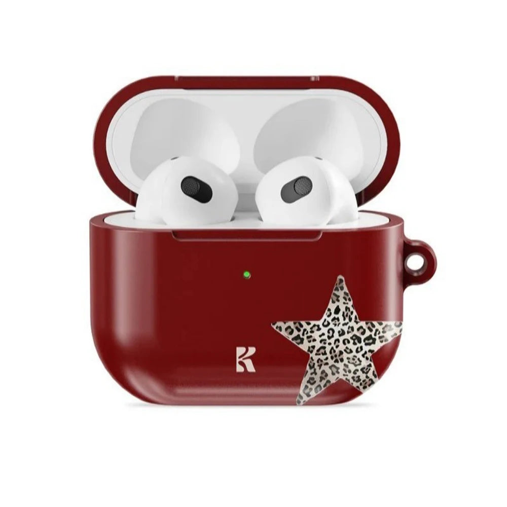 Snow Kitty Savage Idol Shockproof Protective Glossy HD Hard PC Cover Case For AirPods Earphone 1 2 3 Pro Pro2 With Metal Hook
