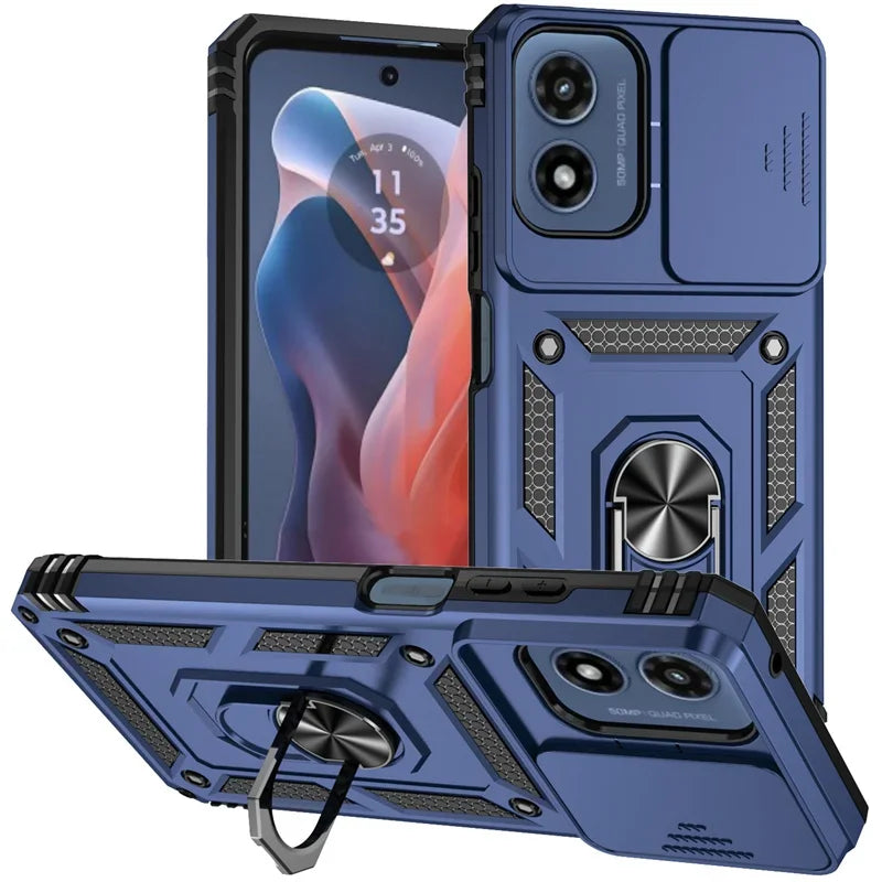 Armor Shockproof Case For Motorola Moto G Stylus 2026 G Play 2024 G Power 5G Edge 2025 Cover Ring Car Holder Shell Coque Funda