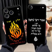 Case for iPhone 7 8 15 16 14 Plus 17Air XS Max 13 12 11 17 Pro Max XR Black Soft Phone Cover Flame Pattern Fashion