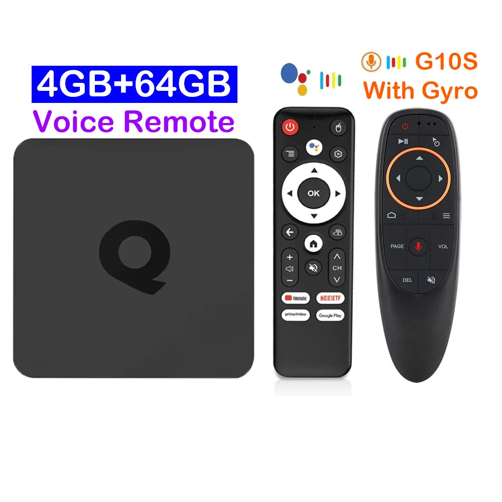 Smart TV Box Bluetooth 6.0 8K Q1 Android 16 Set Top Box Allwinner H313 Dual Wifi 5G 8GB128GB Google Voice Streaming Media Player
