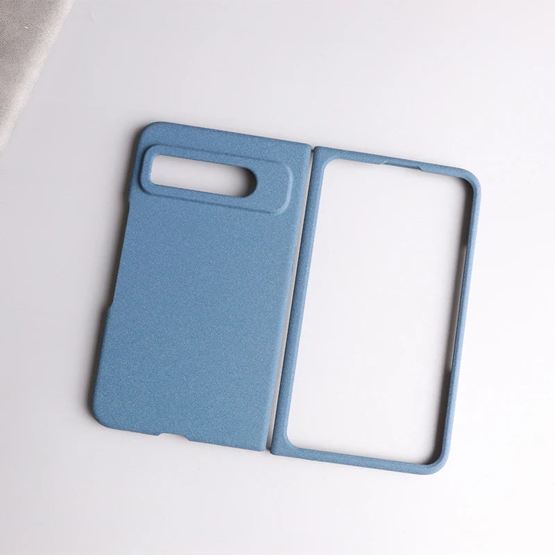 Sandstone Matte Hard PC Flip Phone Case For Google Pixel Fold Ultra Thin Anti-fall Non-slip Full Protect Bumper For Pixel Fold