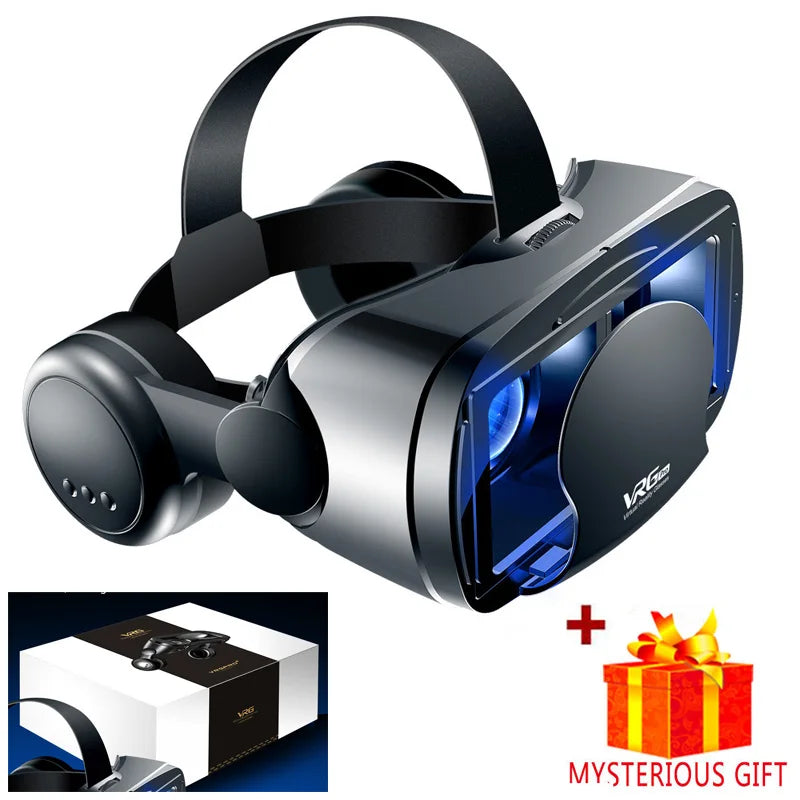 VRG Pro 3D Virtual Reality VR Glasses Devices Headset Viar Goggles Helmet Lenses Smart For Phone Smartphones Viewer Cell Devices
