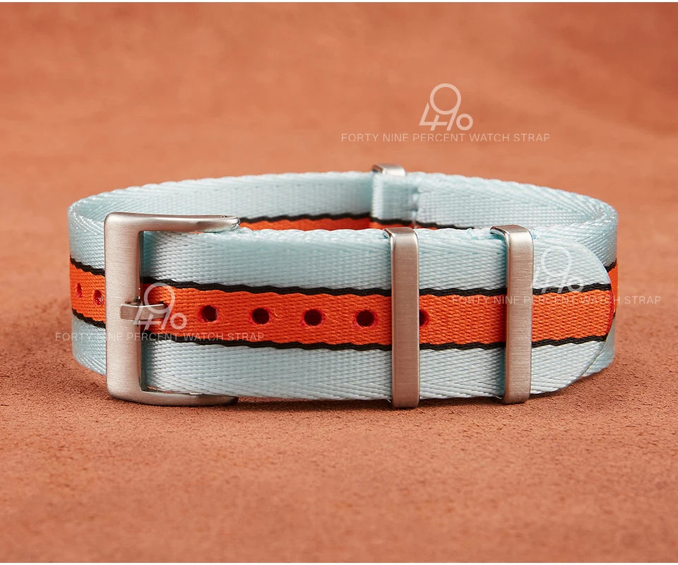 One Piece Fabric Watchband 20mm Watch Band Seatbelt Nylon Nato Strap Sport Men Bond 22mm Watch Bracelet for Omega Seiko
