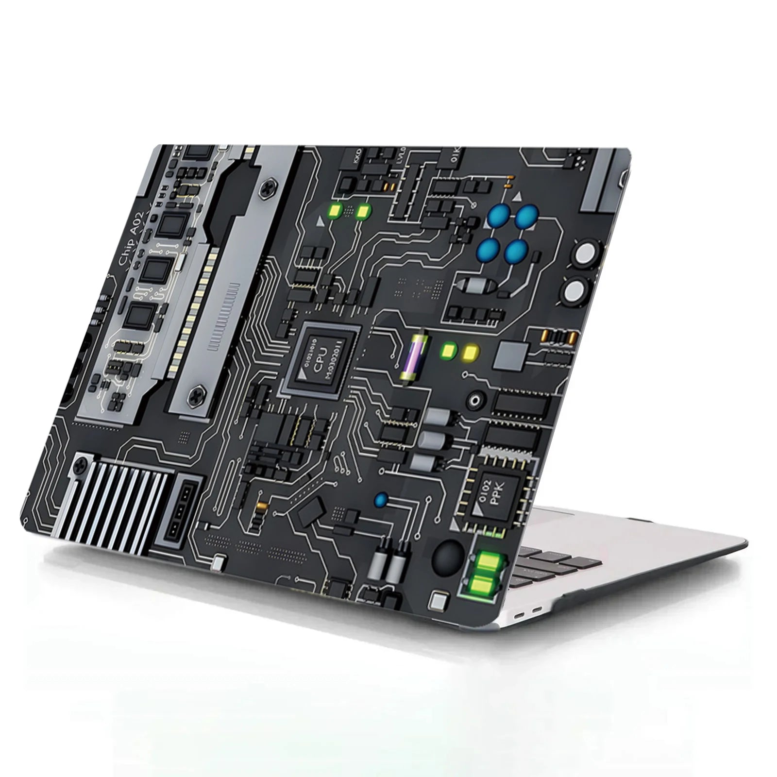 New Mechanical style  Plastic Laptop Case for MacBook Air 15 13 case A2681 A1466 A1369  M2 2023  Pro13 A1932 A2179A2338 A2337