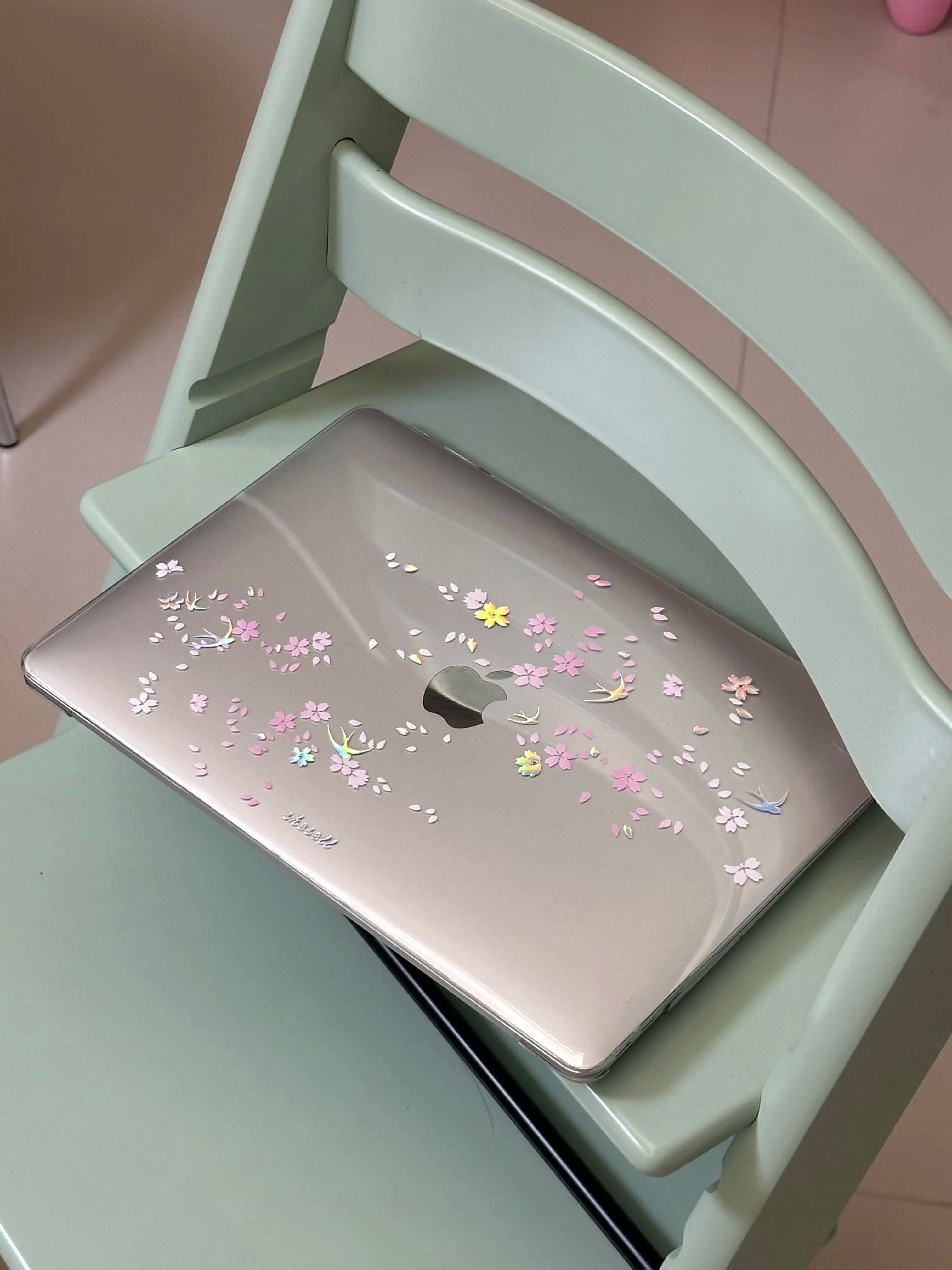 Cherry Blossom Crystal Laptop Case For Macbook Neo 2026 A3404 Air 13 15 M4 M5 A3449 A3448 Touch Bar ID Pro 14 A3426 16 in Cover