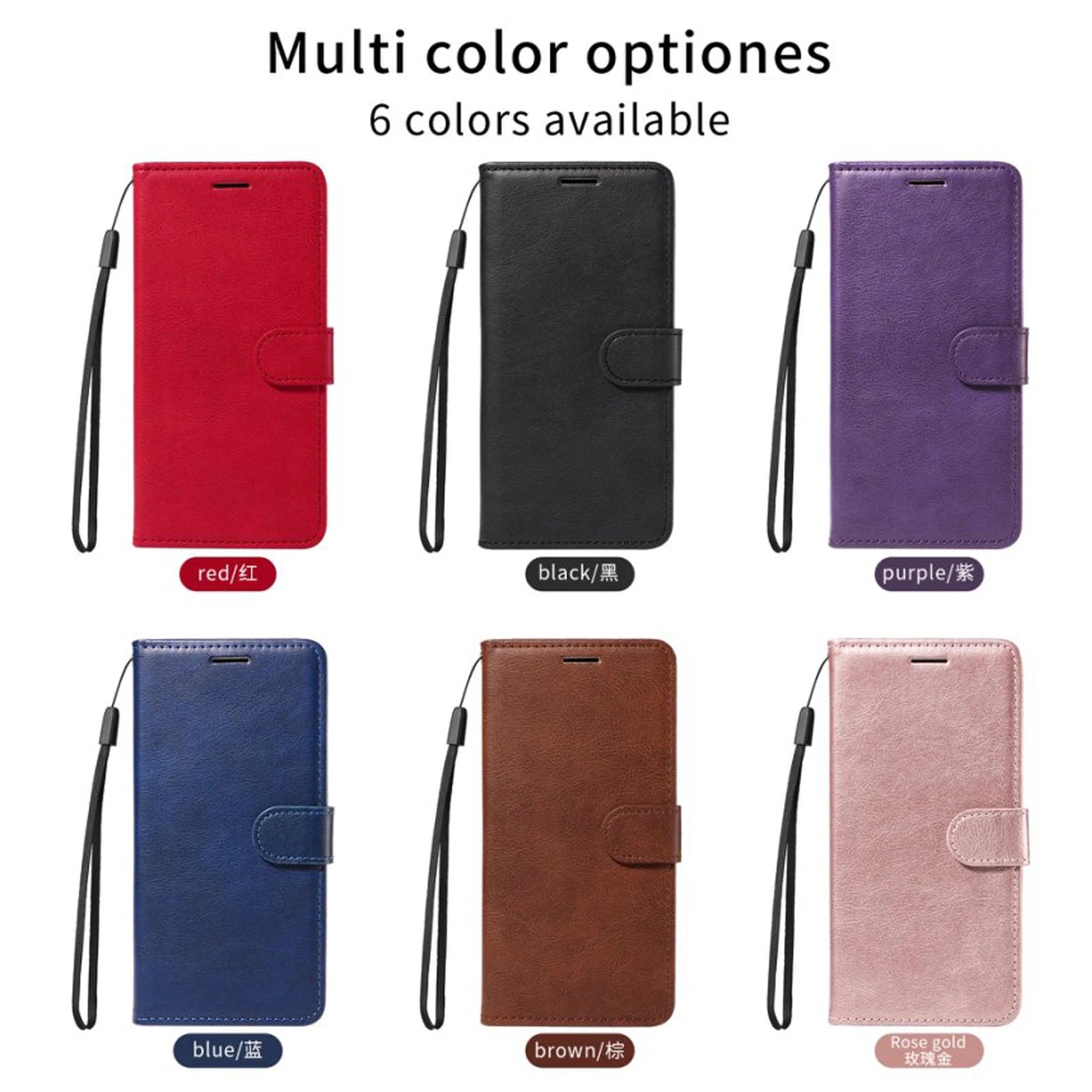 Anti Theft Brush Flip Wallet Leather Case For Samsung Galaxy Xcover 7 5 5G F62 F23 F22 F15 C9 Pro A02S A02 A01 Core Phone Cover