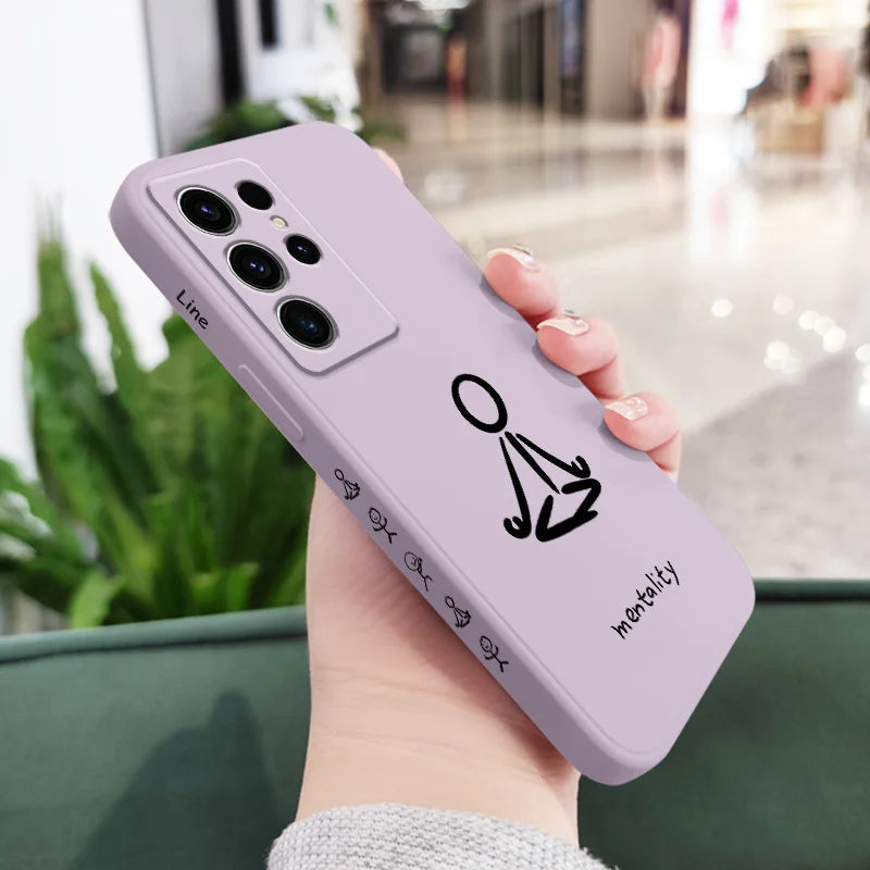Cultivate Meditation Phone Case For Samsung Galaxy S25 S24 S23 S22 S21 S20 S10 S10E Ultra Plus FE Note 20 Ultra Plus Cover